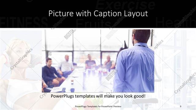 Picture with Caption presentation slide layout