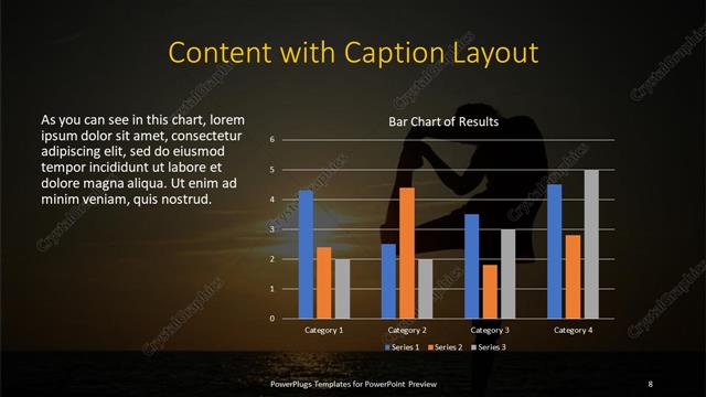 Content with Caption presentation slide layout