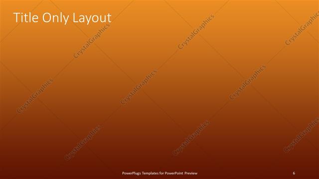 Title Only presentation slide layout