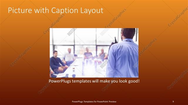 Picture with Caption presentation slide layout