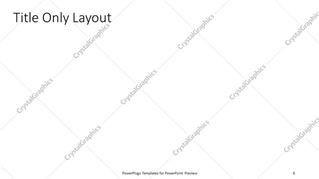 Title Only presentation slide layout