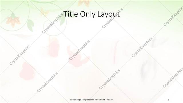 Title Only presentation slide layout