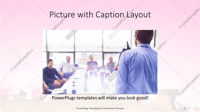 Picture with Caption presentation slide layout