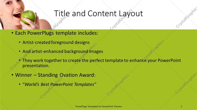 Title and Content presentation slide layout