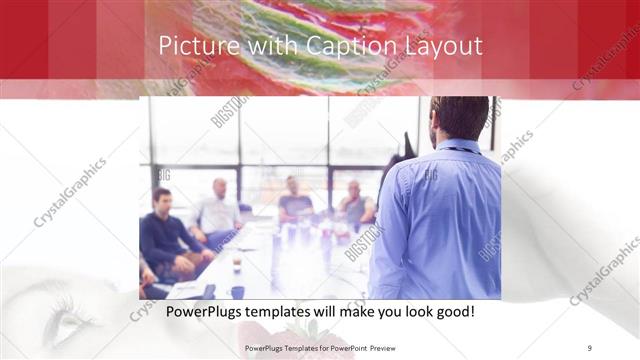 Picture with Caption presentation slide layout