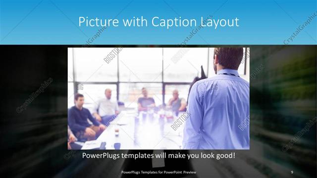 Picture with Caption presentation slide layout