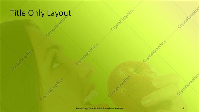 Title Only presentation slide layout