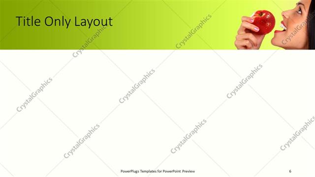 Title Only presentation slide layout