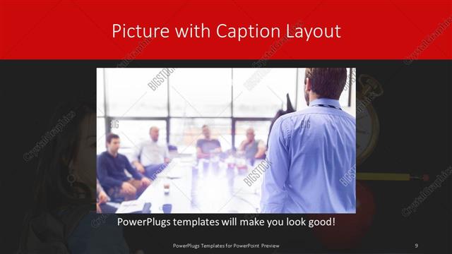 Picture with Caption presentation slide layout
