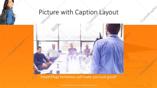 Picture with Caption presentation slide layout
