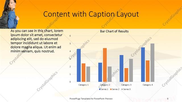 Content with Caption presentation slide layout