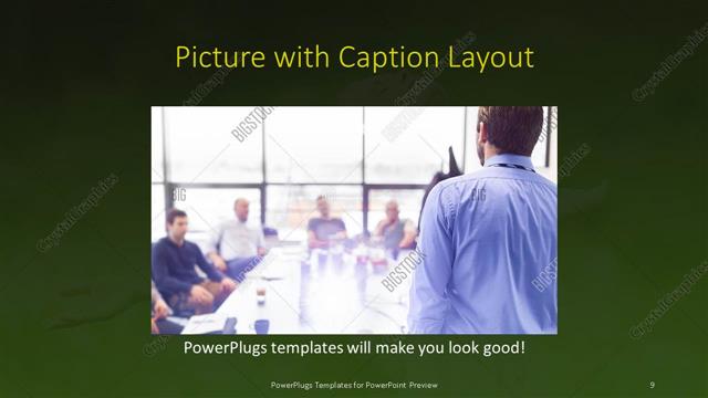Picture with Caption presentation slide layout