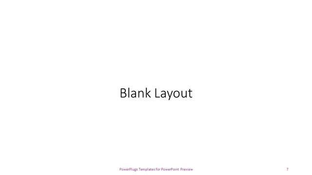 Blank presentation slide layout