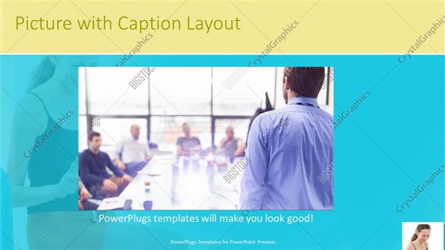 Picture with Caption presentation slide layout
