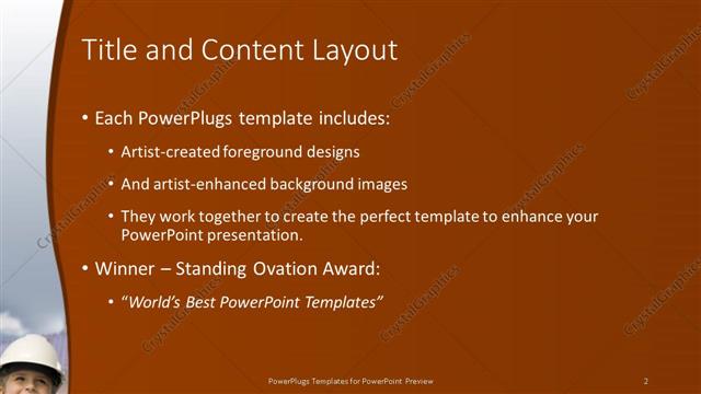 Title and Content presentation slide layout
