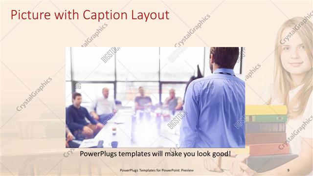 Picture with Caption presentation slide layout