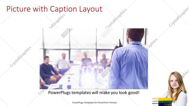 Picture with Caption presentation slide layout