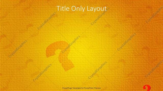 Title Only presentation slide layout