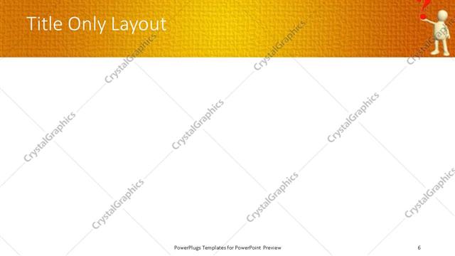 Title Only presentation slide layout