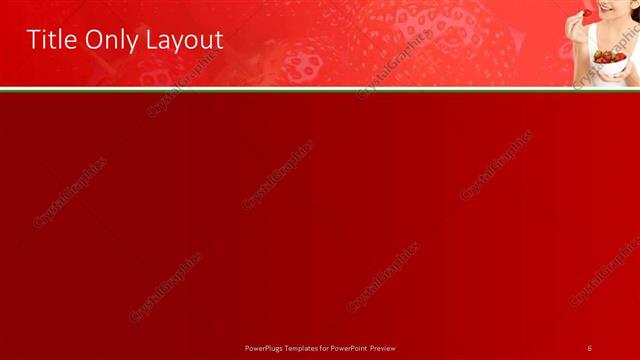 Title Only presentation slide layout