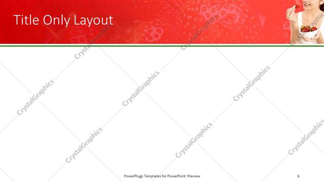 Title Only presentation slide layout