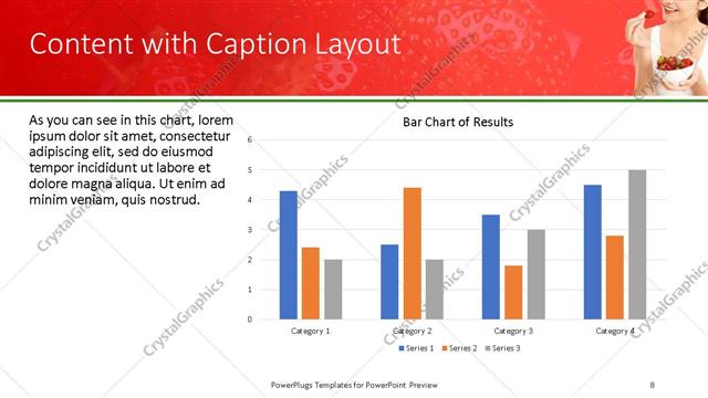 Content with Caption presentation slide layout