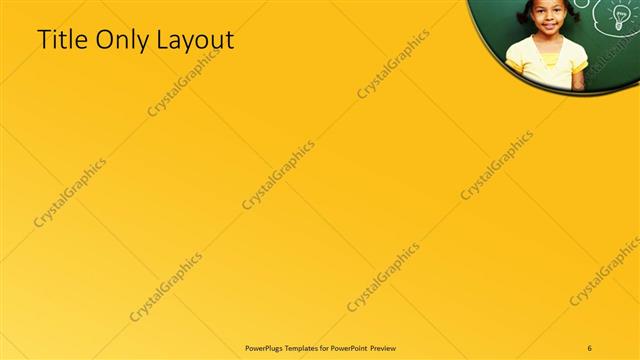 Title Only presentation slide layout