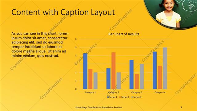 Content with Caption presentation slide layout
