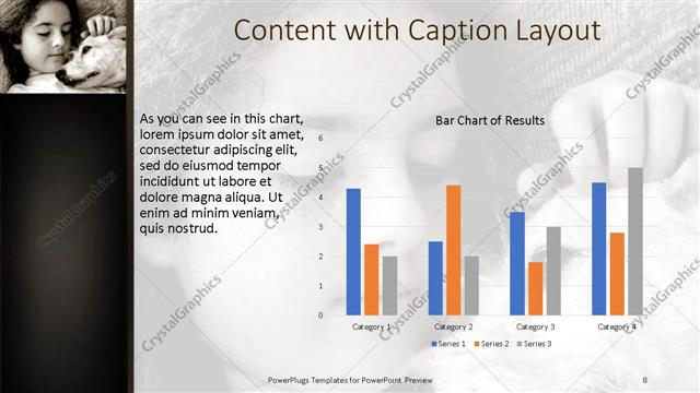 Content with Caption presentation slide layout