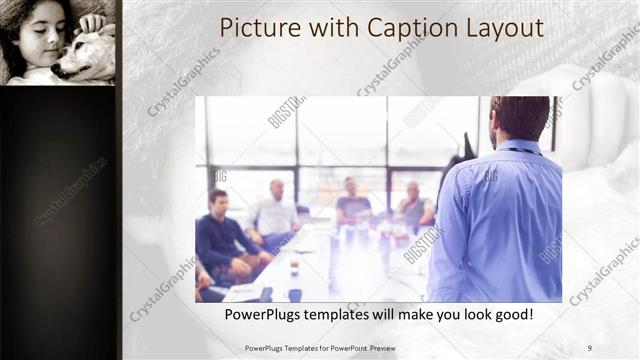 Picture with Caption presentation slide layout
