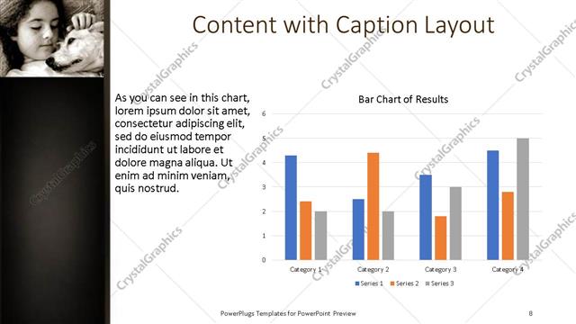 Content with Caption presentation slide layout