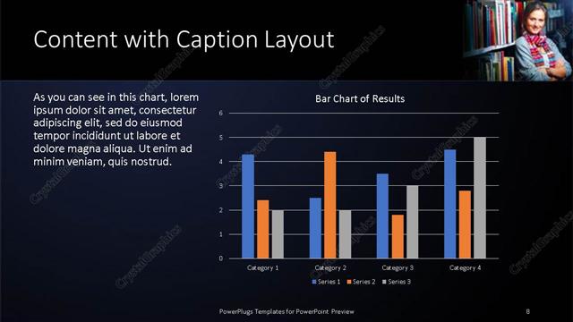 Content with Caption presentation slide layout