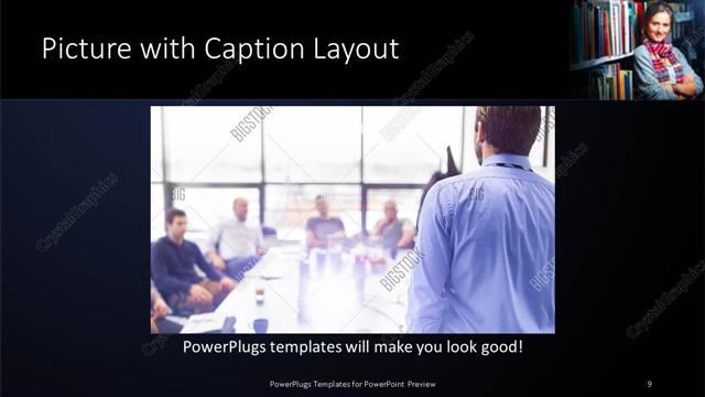 Picture with Caption presentation slide layout