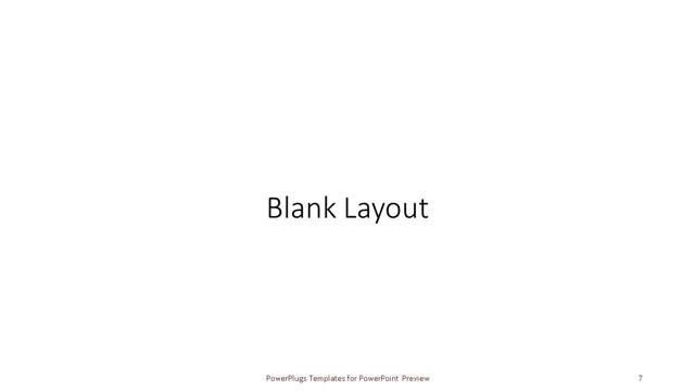 Blank presentation slide layout