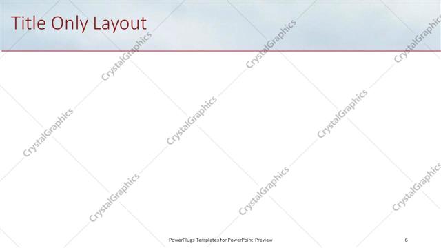 Title Only presentation slide layout