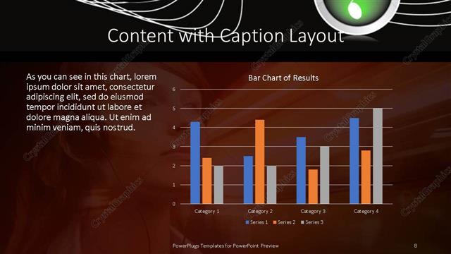 Content with Caption presentation slide layout