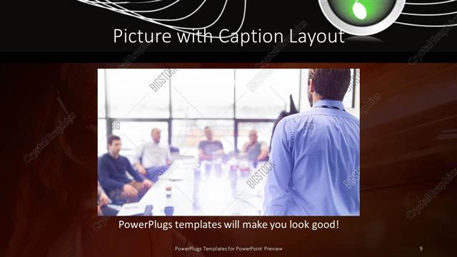 Picture with Caption presentation slide layout