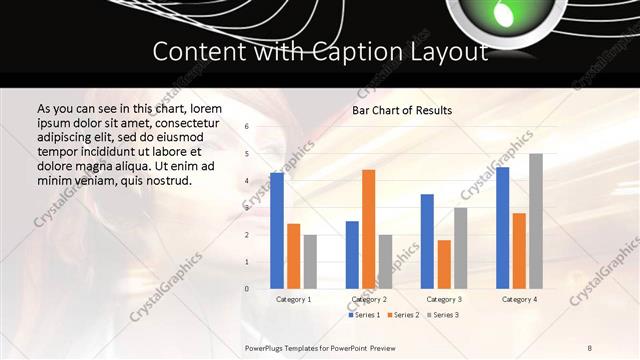 Content with Caption presentation slide layout