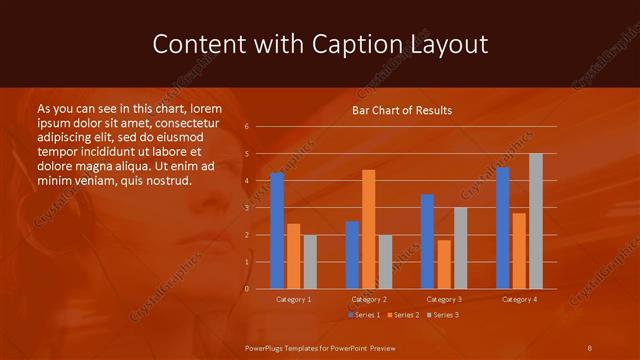 Content with Caption presentation slide layout
