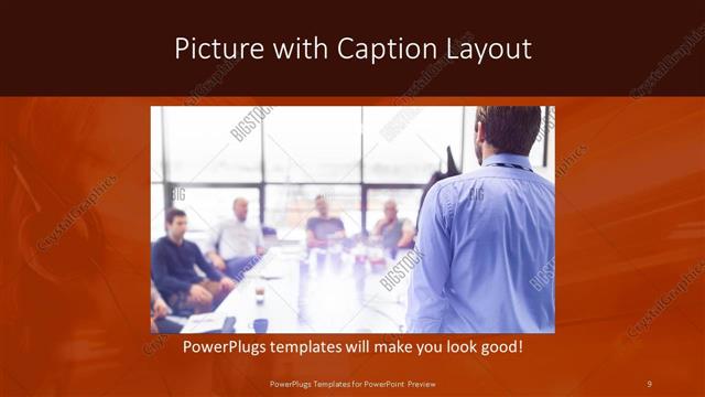 Picture with Caption presentation slide layout