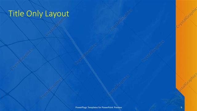 Title Only presentation slide layout