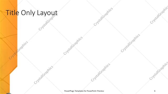 Title Only presentation slide layout