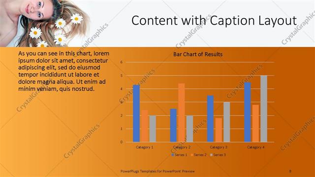 Content with Caption presentation slide layout
