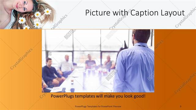 Picture with Caption presentation slide layout