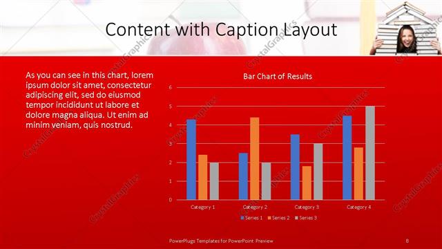 Content with Caption presentation slide layout