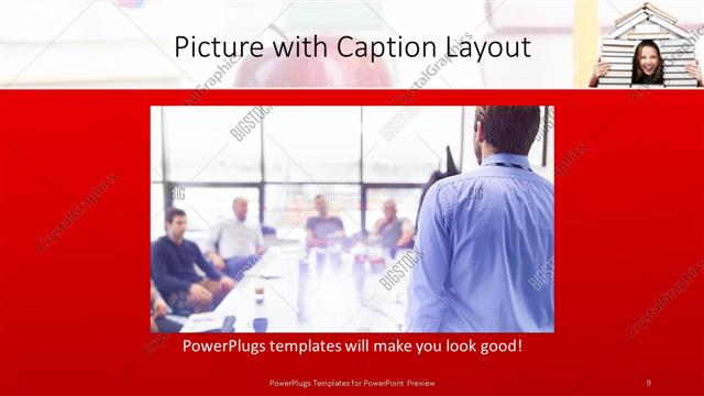 Picture with Caption presentation slide layout