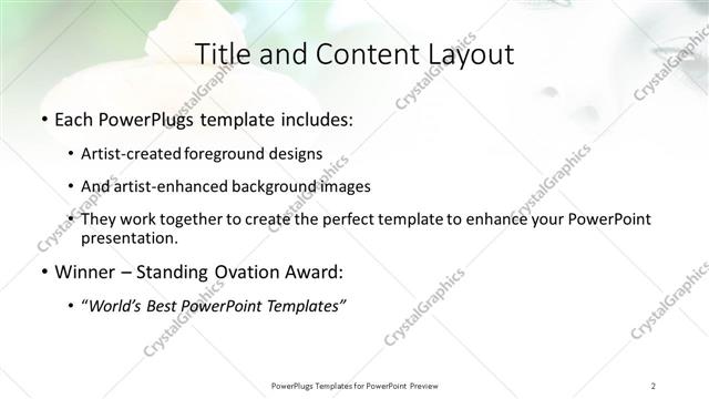 Title and Content presentation slide layout