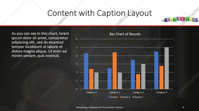 Content with Caption presentation slide layout