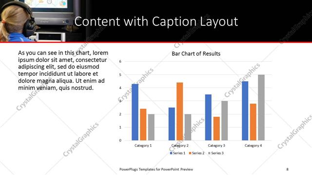 Content with Caption presentation slide layout