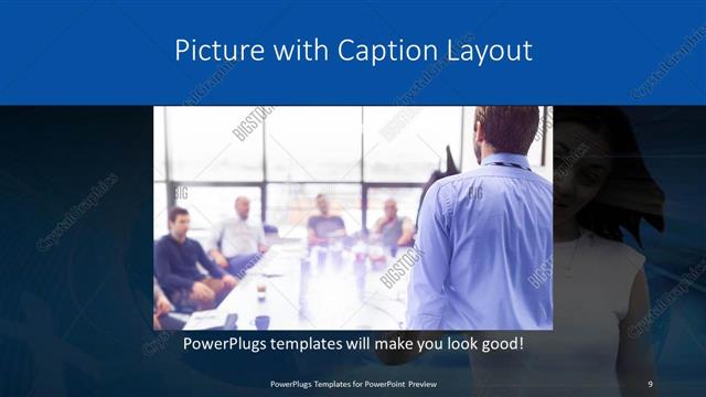 Picture with Caption presentation slide layout
